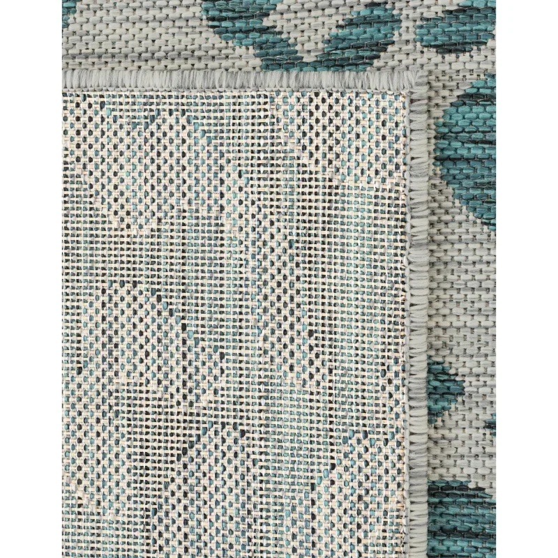exterior safari animal print en teal