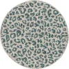 exterior safari animal print en teal