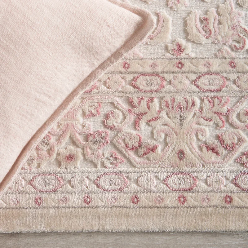 Tapete Fábula Brocado Ornamental en Rosa