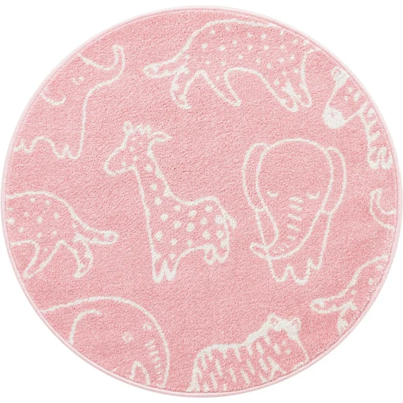 Tapete Fantasia Animalitos en Rosa