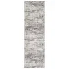 Tapete Fortuna Abstracto Relieve Industrial en Gris y Blanco