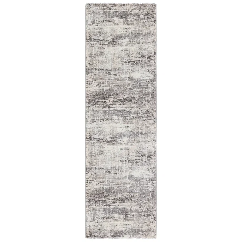 Tapete Fortuna Abstracto Relieve Industrial en Gris y Blanco