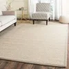 Tapete Frontera de Sisal con Orilla Caqui
