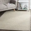 Tapete Frontera de Sisal con Orilla Caqui