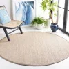 Tapete Frontera de Sisal con Orilla Caqui