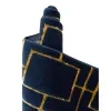 glamour cuadricula azul y oro