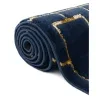 glamour cuadricula azul y oro