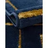 glamour cuadricula azul y oro