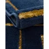 glamour cuadricula azul y oro