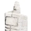 Tapete Glamour Cuadrícula Blanco y Plata