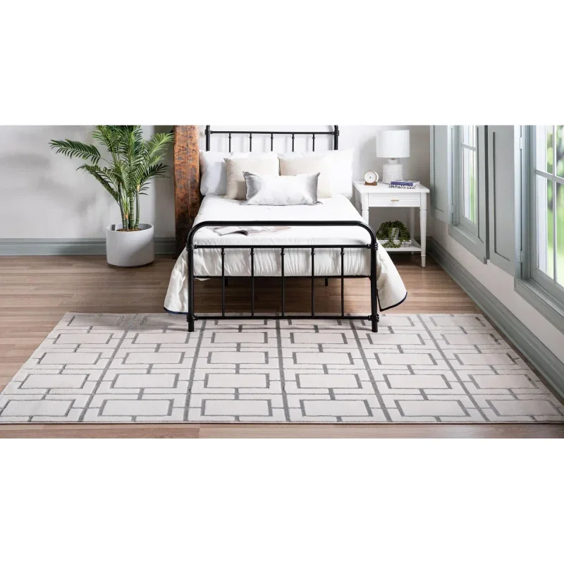 glamour cuadricula blanco y plata
