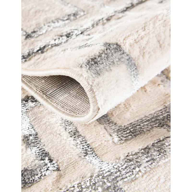 glamour cuadricula blanco y plata
