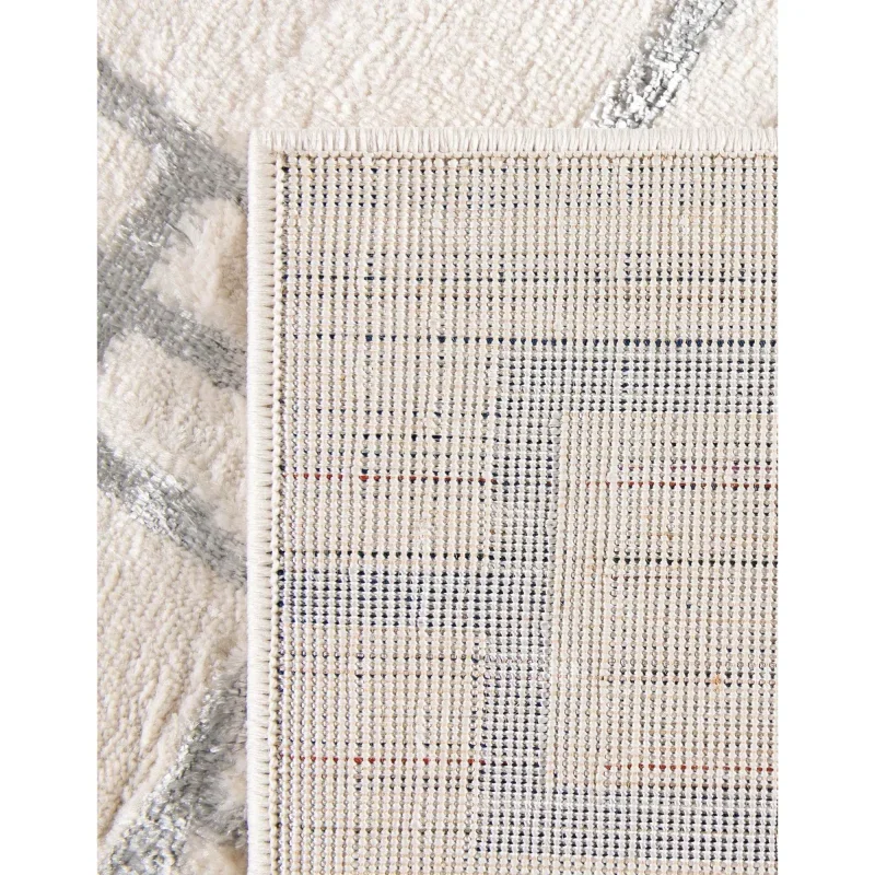 glamour cuadricula blanco y plata