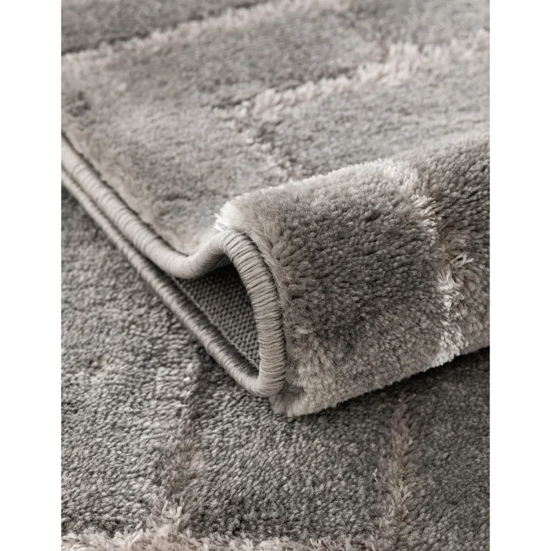 glamour cuadricula gris y plata