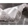 Tapete Glamour Cuadrícula Gris y Plata