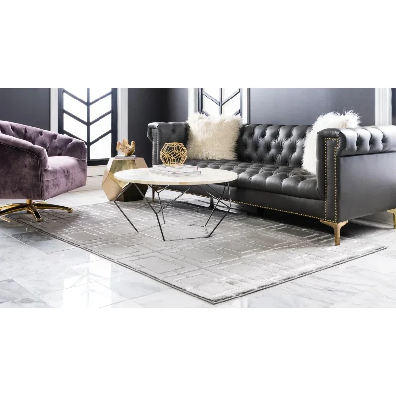 glamour cuadricula gris y plata