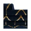 Tapete Glamour Enrejado Azul y Oro