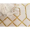 glamour enrejado blanco y oro