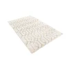Tapete Glamour Enrejado Blanco y Oro