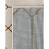 Tapete Glamour Enrejado Blanco y Oro