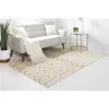 Tapete Glamour Enrejado Blanco y Oro