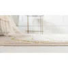 Tapete Glamour Enrejado Blanco y Oro