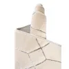 Tapete Glamour Enrejado Blanco y Plata
