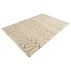Tapete Glamour Enrejado Blanco y Plata
