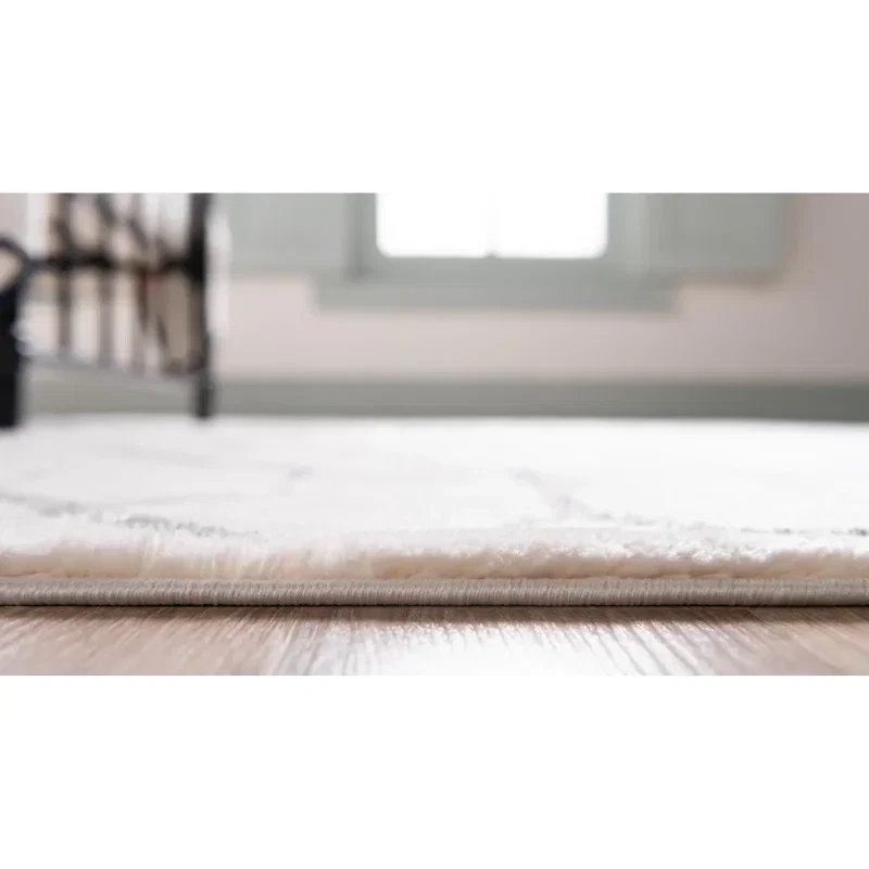 Tapete Glamour Enrejado Blanco y Plata