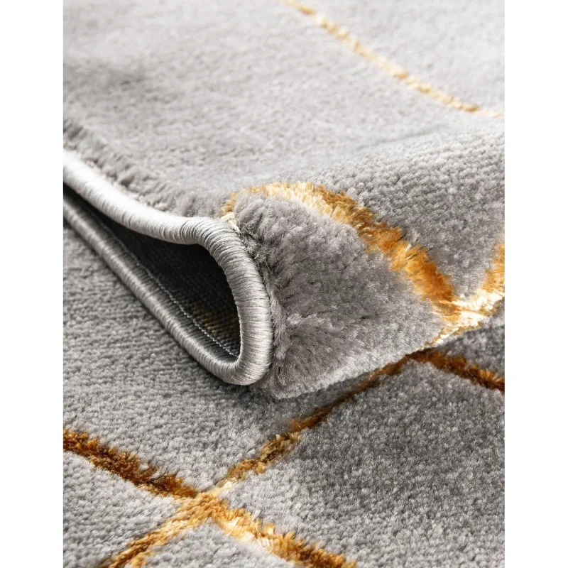 glamour enrejado gris y oro