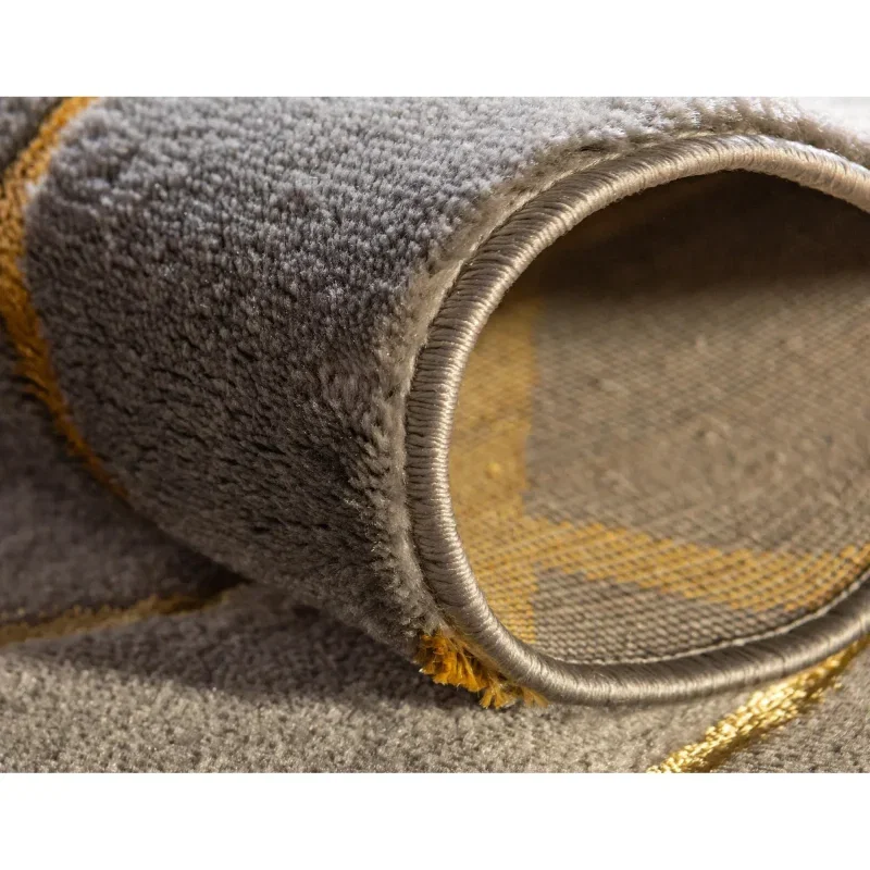 glamour enrejado gris y oro