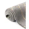 Tapete Glamour Enrejado Gris y Oro
