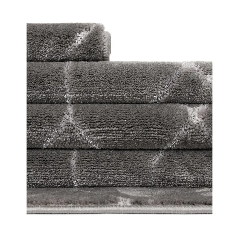 glamour enrejado gris y plata