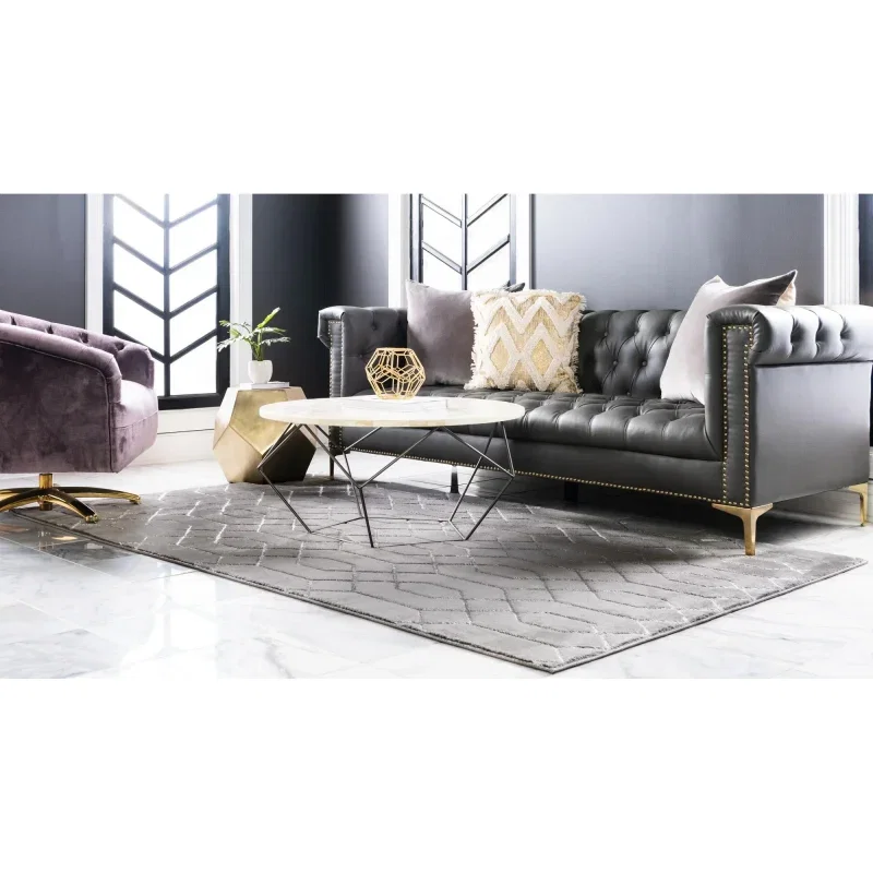 glamour enrejado gris y plata