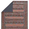 Tapete Hacienda Rayas Tribales Ikat en Naranja