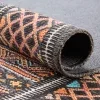 Tapete Hacienda Rayas Tribales Ikat en Naranja