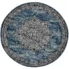 Tapete Heroina Medallón Floral en Azul
