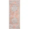 heroina medallon floral en rosa salmon
