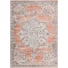 heroina medallon floral en rosa salmon