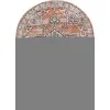 heroina medallon floral en rosa salmon