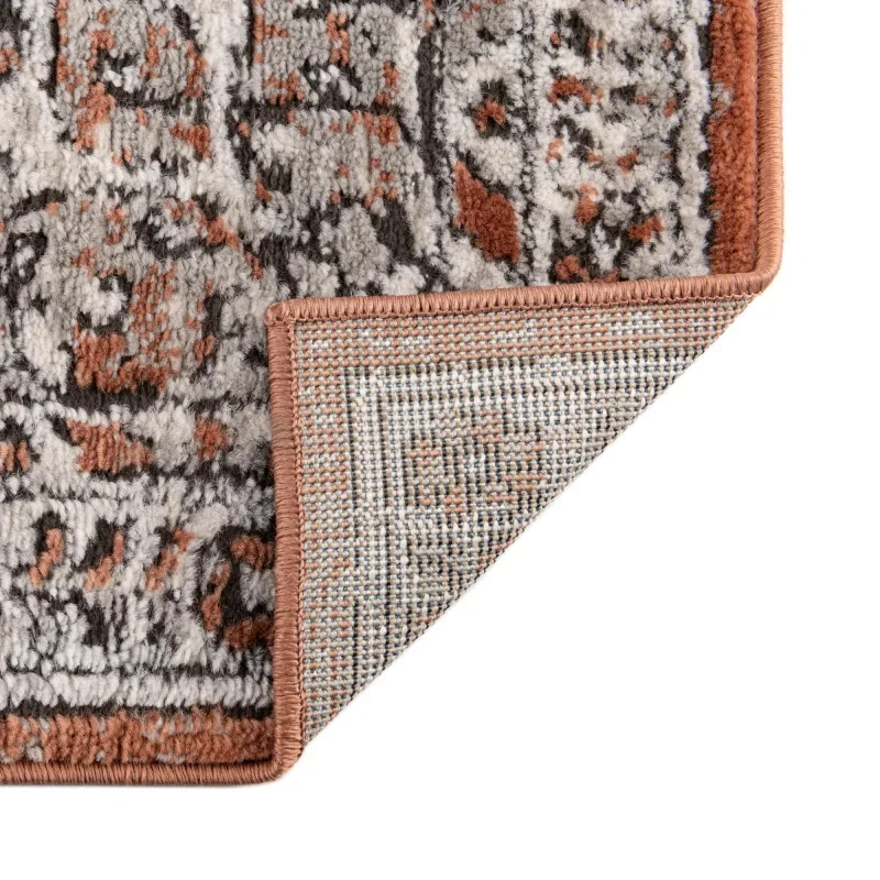 heroina medallon floral en rosa salmon