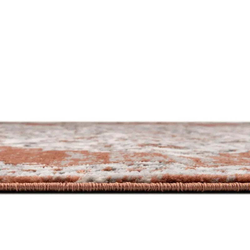 heroina medallon floral en rosa salmon