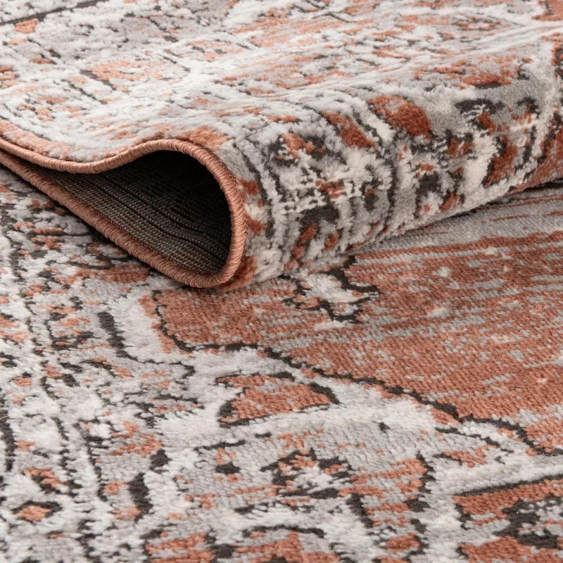 heroina medallon floral en rosa salmon