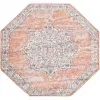 heroina medallon floral en rosa salmon
