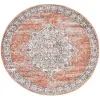 heroina medallon floral en rosa salmon