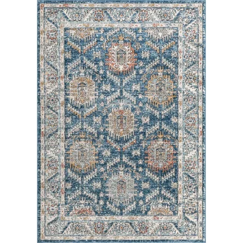 Tapete Heroina Ornamentos en Azul