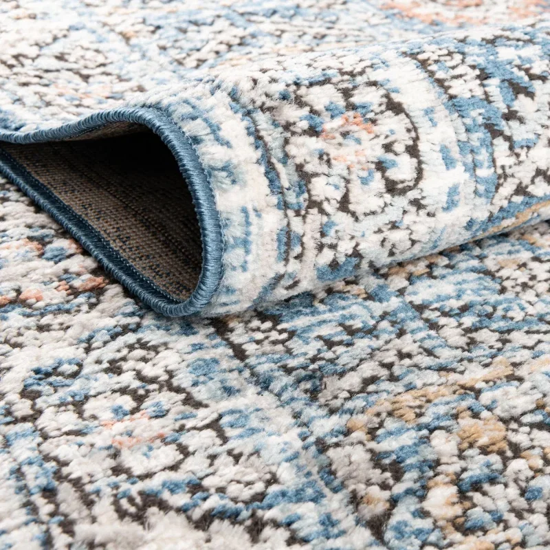 Tapete Heroina Ornamentos en Azul