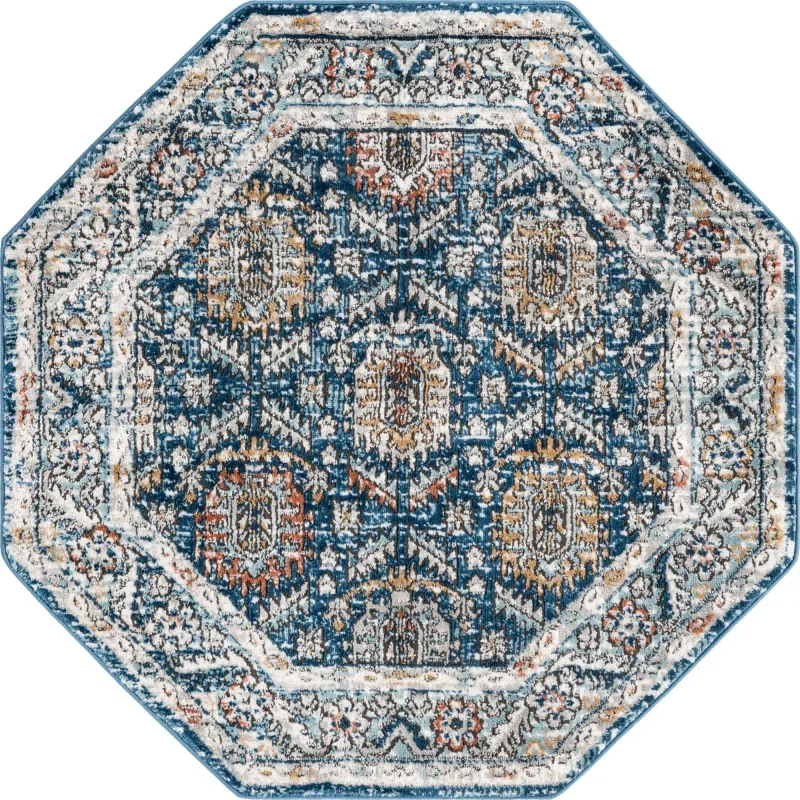 heroina ornamentos en azul