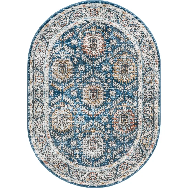 heroina ornamentos en azul