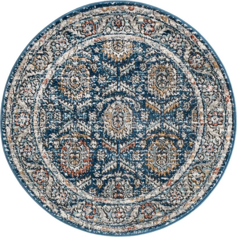 heroina ornamentos en azul